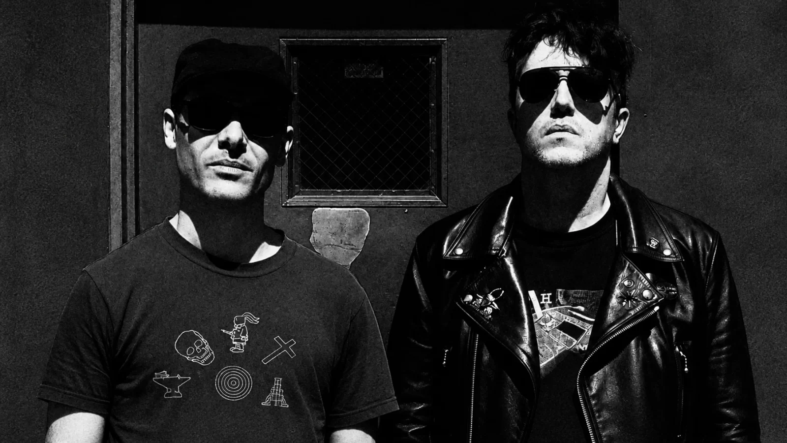 Dave Foster and Richard Oddie / O/H, black-and-white portrait.