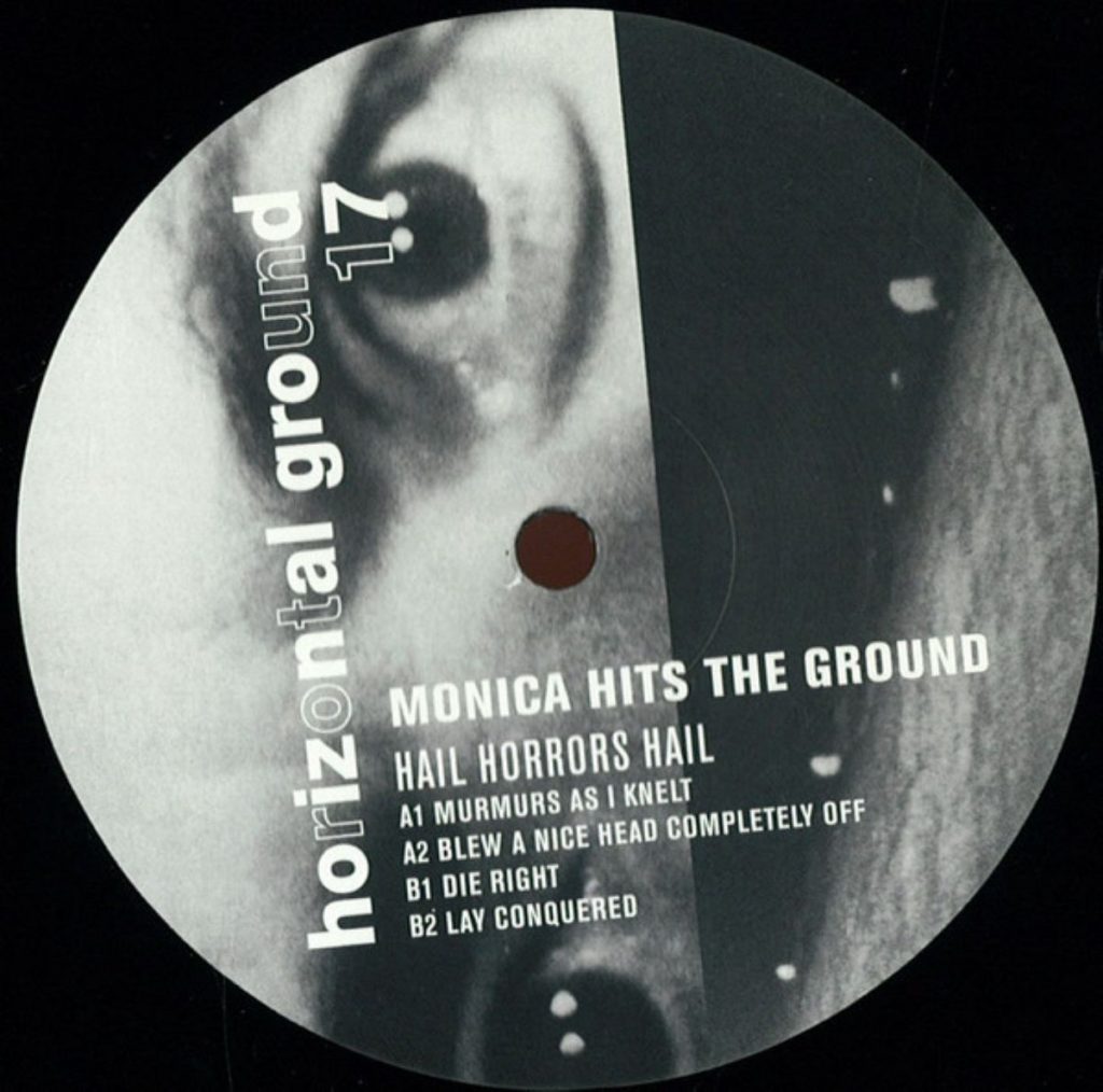 Monica Hits The Ground — Hail Horrors Hail release artwork