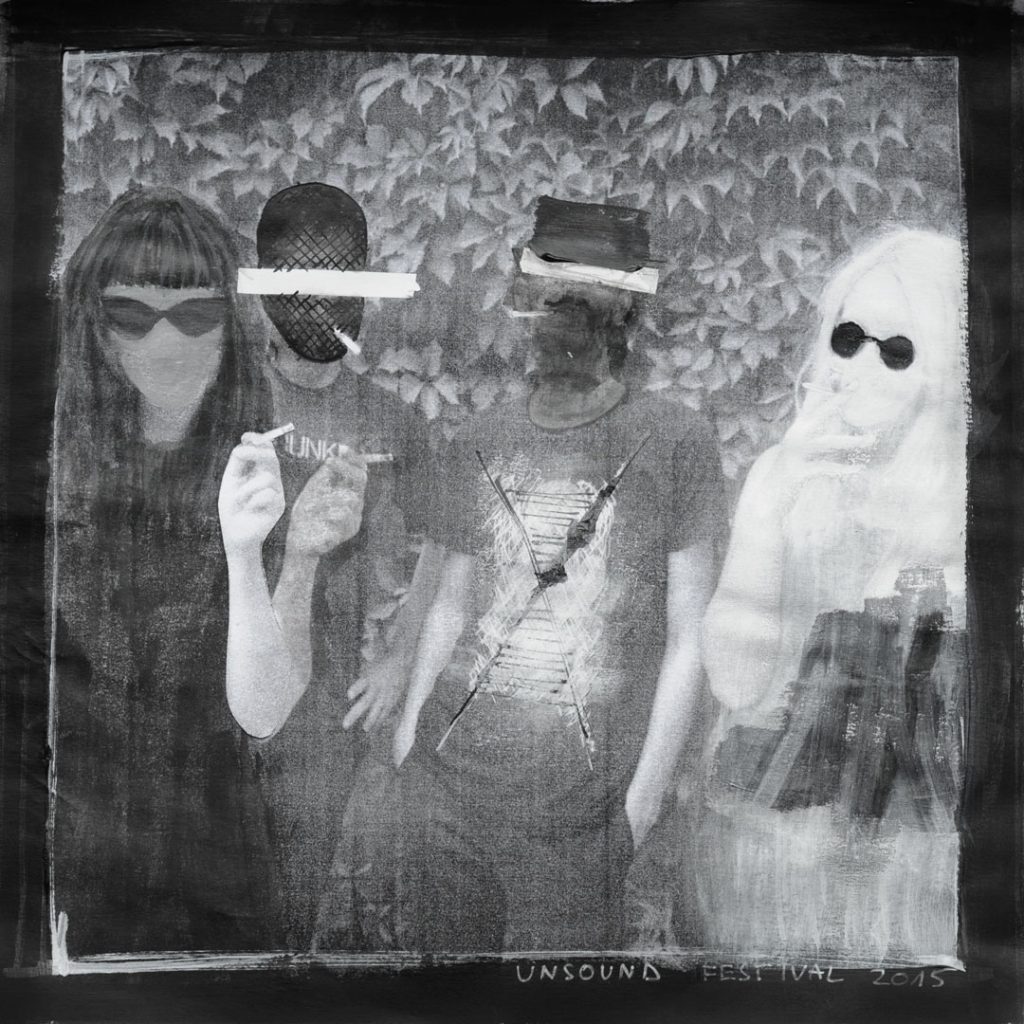 Unsound 2015 / Artist portrait obscured by Piotr Jakubowicz