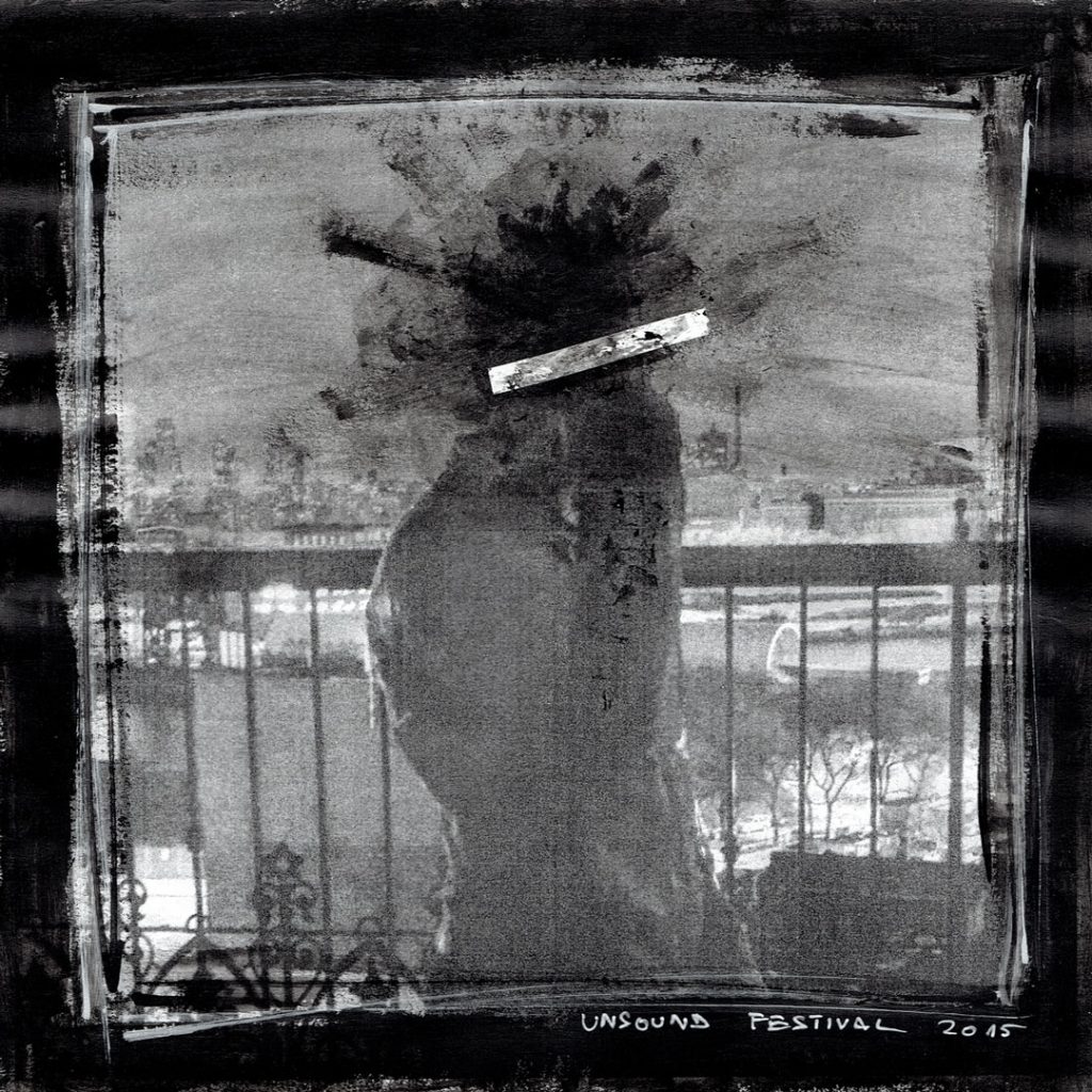 Unsound 2015 / Artist portrait obscured by Piotr Jakubowicz