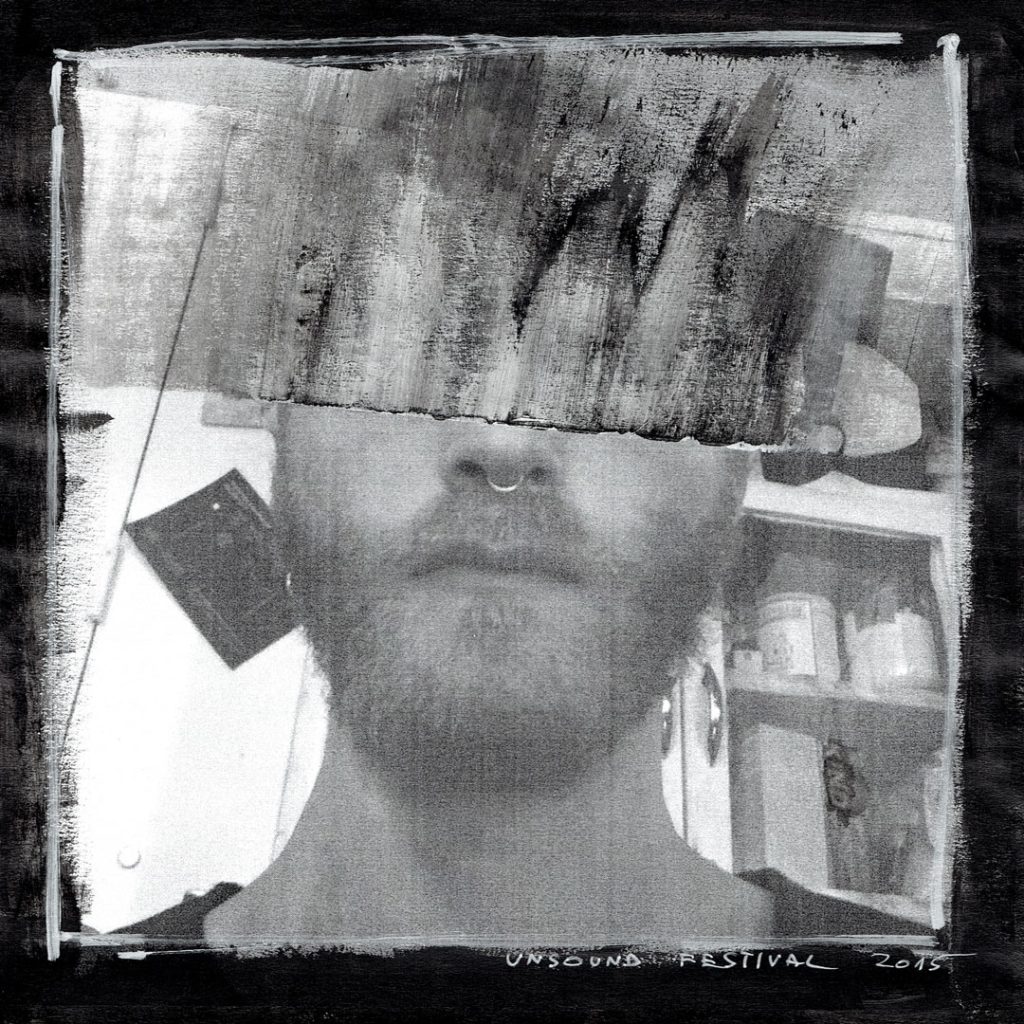 Unsound 2015 / Artist portrait obscured by Piotr Jakubowicz