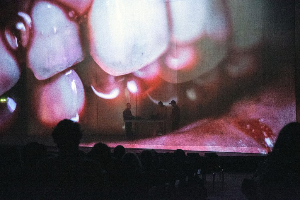 Amnesia Scanner and Bill Kouligas presenting Lexachast at HKW