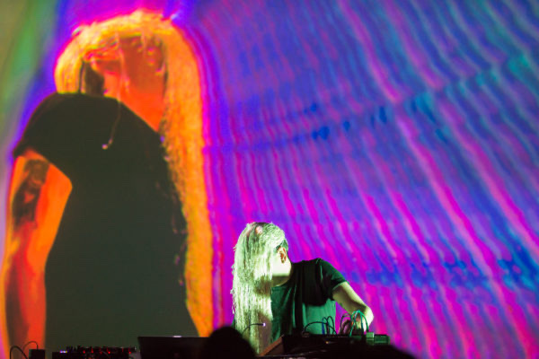 Peder Mannerfelt performing at the SHAPE showcase at MUTEK Montréal