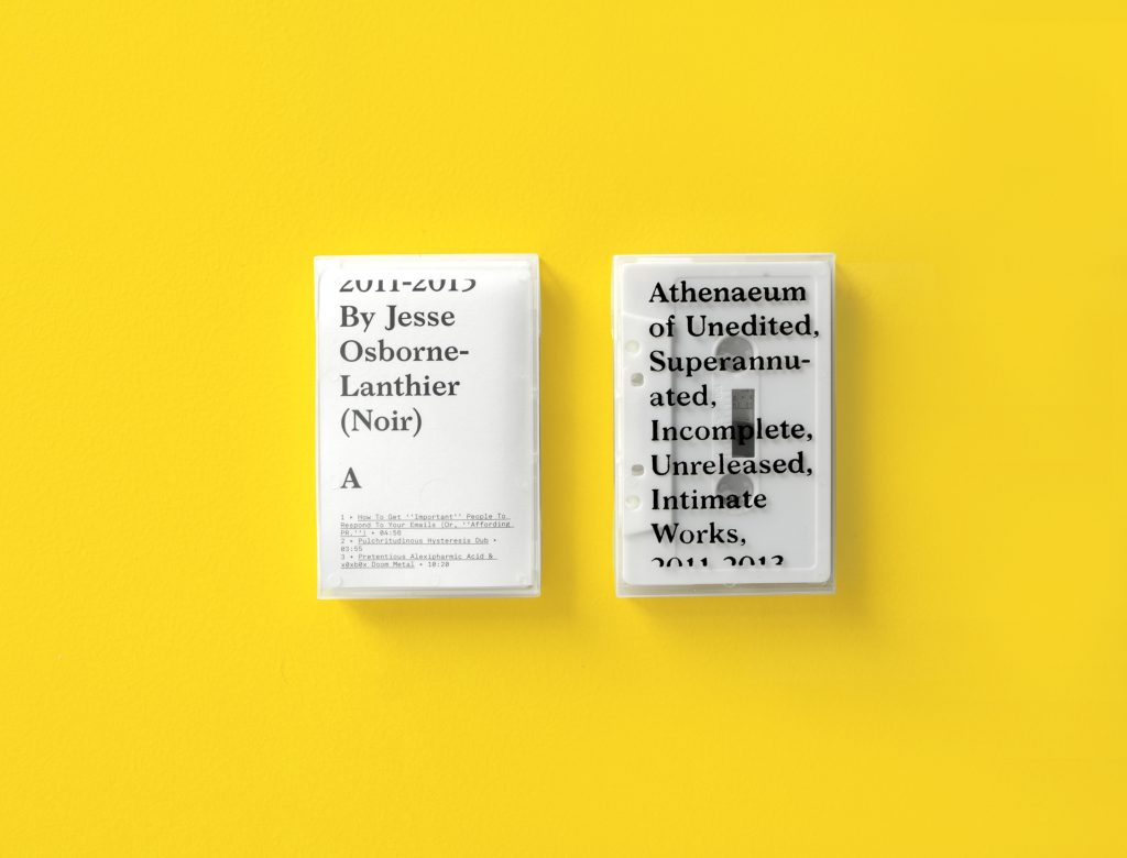 Jesse Osborne-Lanthier — Athenaeum · Cassette edition